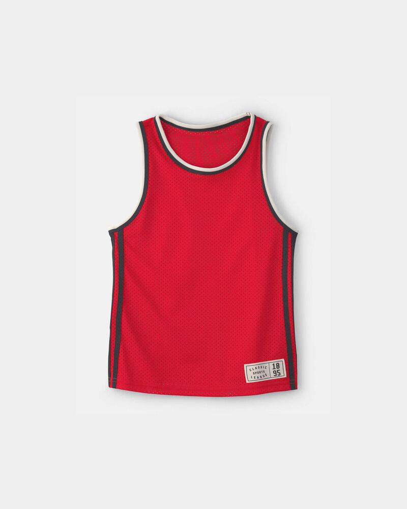 Boys Active Mesh Tank - Red, image 1 of 3 slides