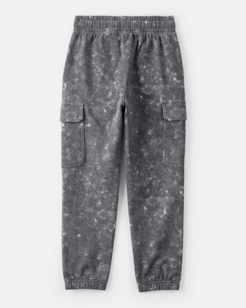Garçons - Joggeurs en French Terry avec impression acid wash - Gris, 
