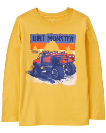 T-shirt à imprimé de camion monstre Dirt, 