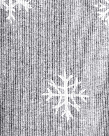 Toddler Girl 2-Piece Snowflake Print Long-Sleeve Tee & Pant Set, 