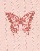Kid Butterfly Pointelle Baby Tee, image 2 of 3 slides