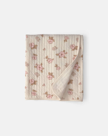 Baby 1pk Floral Knit Blanket, 