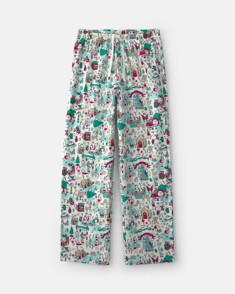 Kids Christmas Scavenger Hunt Fleece Loose Fit Pyjama Bottoms, image 1 of 4 slides