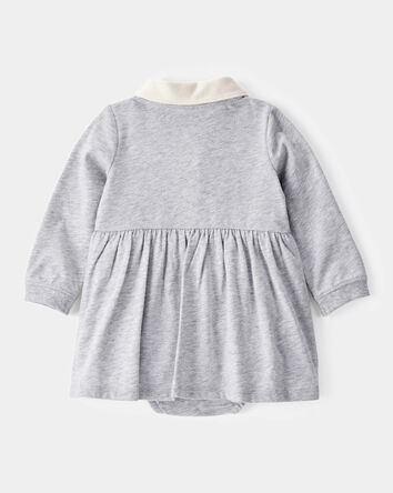 Baby Varsity Bodysuit Dress, 