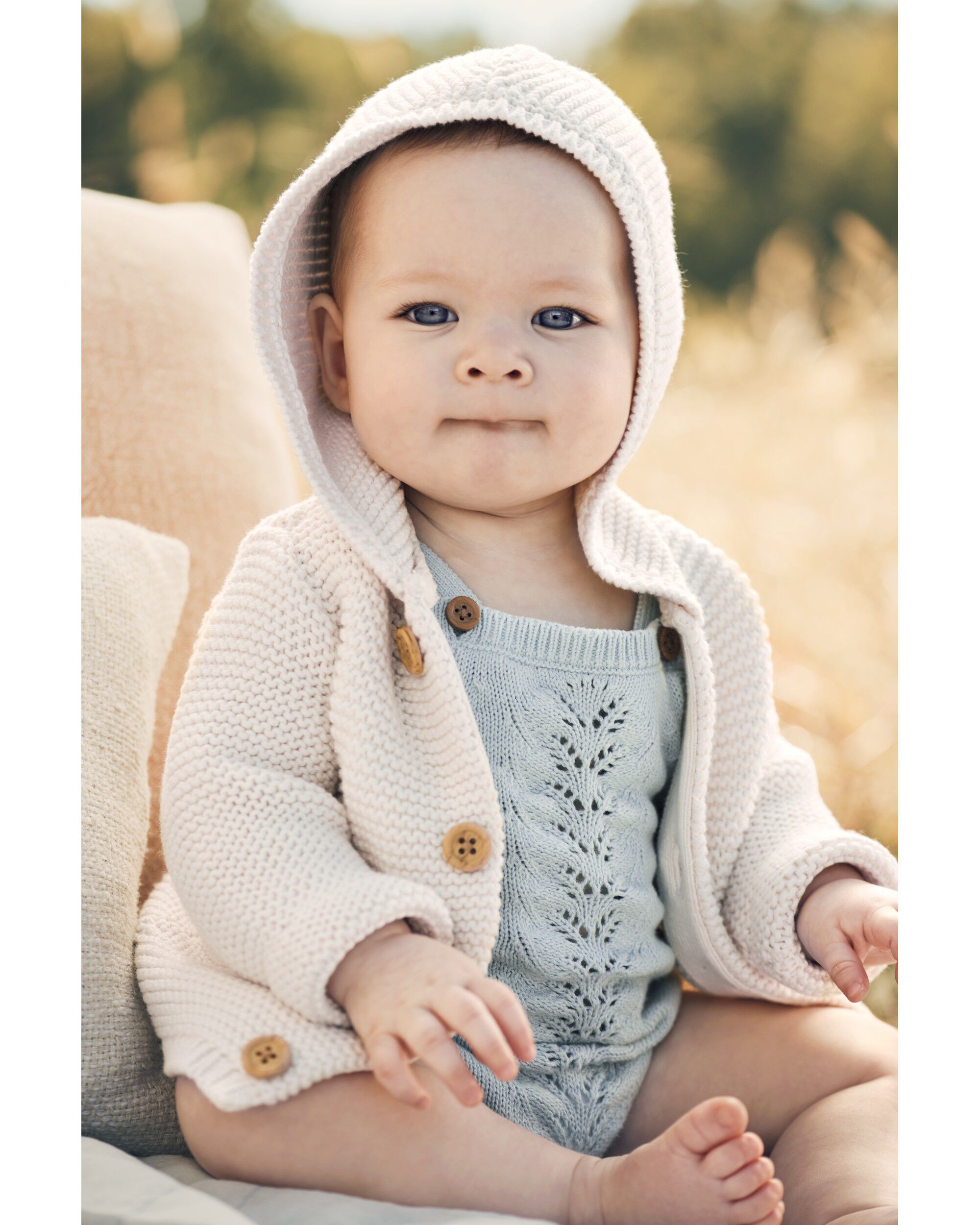 Baby girl cotton cardigan sale