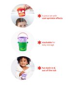 Zoo Stack & Pour Buckets Baby Bath Toy, image 3 of 6 slides