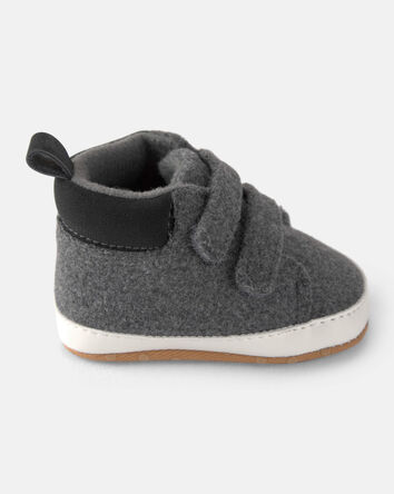 Baby Boy Double Strap Boots - Grey, 