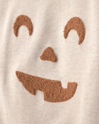 Toddler Pumpkin Halloween Pullover Sweatshirt - Cream, image 2 of 4 slides