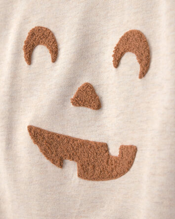 Toddler Pumpkin Halloween Pullover Sweatshirt - Cream, 