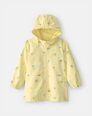 Tout-petit fille - Imperm&eacute;able &agrave; motif de citrons - Jaune, 