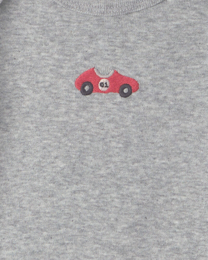 B&eacute;b&eacute; gar&ccedil;on - Emballage 4 cache-couches manches longues &agrave; motif de voiture de course, image 2 sur 5 diapositives