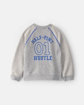 Toddler Boy 2-Piece 'Team Player' French Terry Sweatshirt & Pant Set - Grey, 