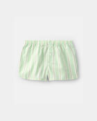 Girls Club Snooze' Flower Short-Sleeve Loose Fit 2-Piece Pyjama Set - Ivory/Green, image 2 of 6 slides
