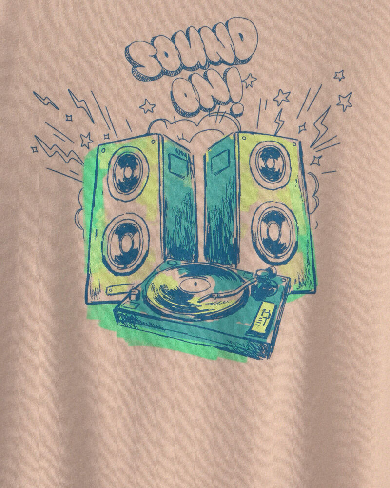 Boys 'Sound On' Music Graphic Tee - Tan, image 2 of 3 slides