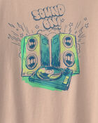 Boys 'Sound On' Music Graphic Tee - Tan, image 2 of 3 slides