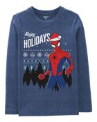 Kid Spider-Man Christmas Tee, image 1 of 2 slides