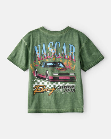 Jeune - T-shirt à manches courtes NASCAR - Vert, 