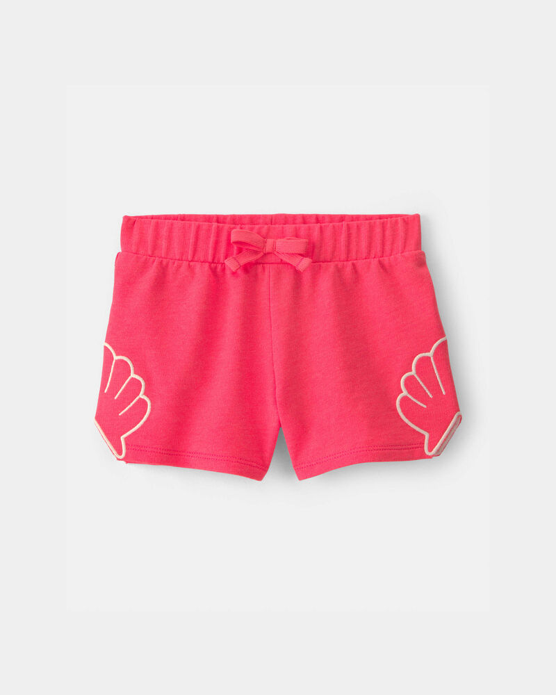Toddler Girl Shell French Terry Shorts - Orange, image 1 of 5 slides