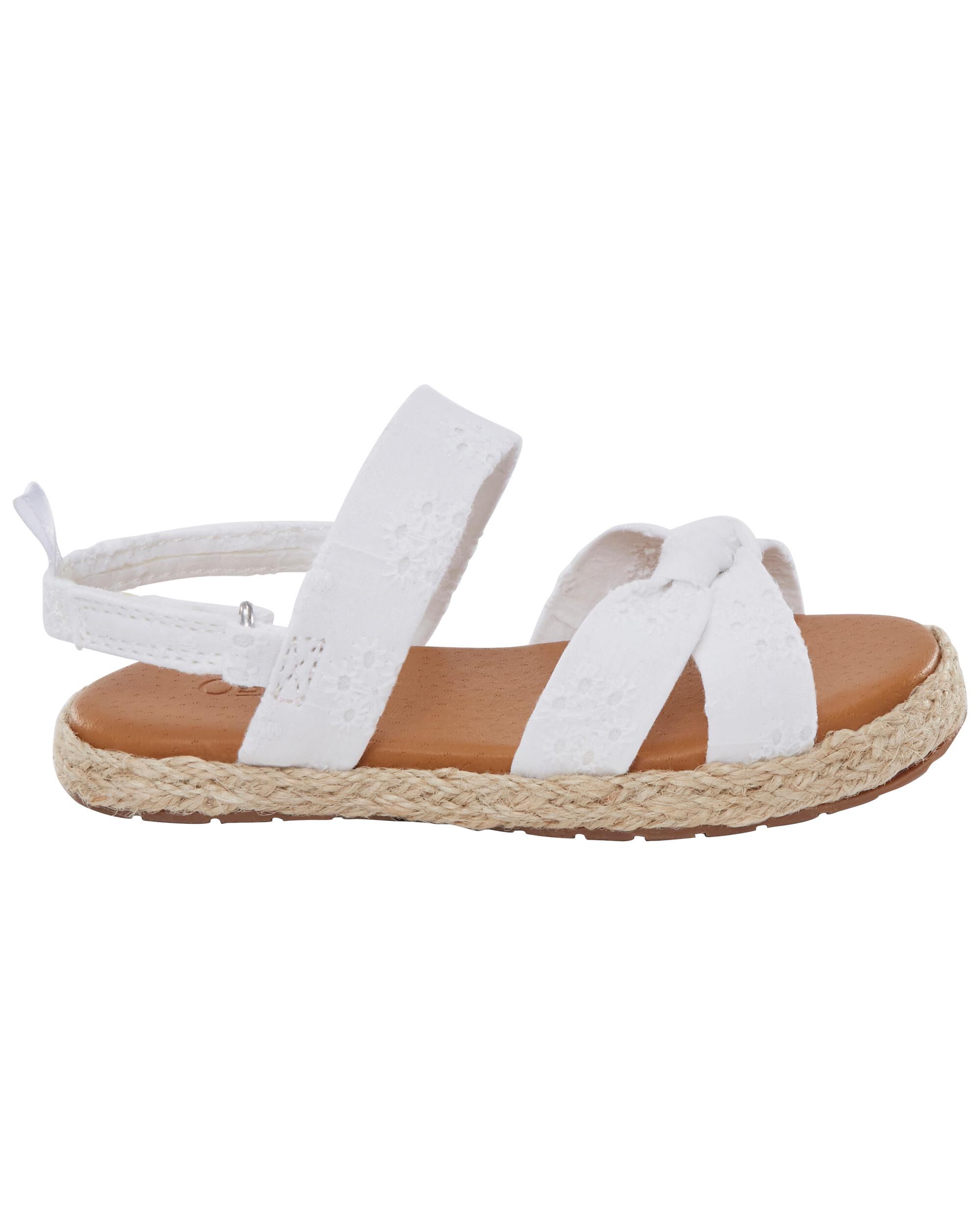 White Espadrille Sandals Carter s Oshkosh Canada