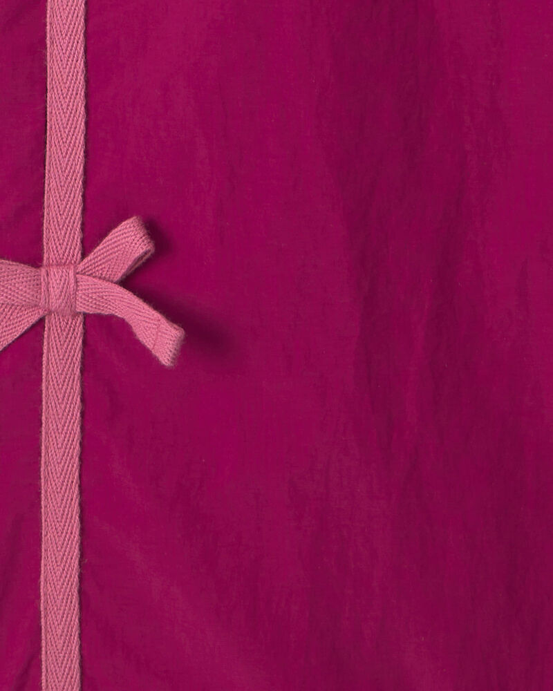 Girls Nylon Track Pants - Burgundy, image 3 of 4 slides