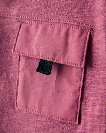 Baby Boy Long-Sleeve Pocket Tee - Red, 