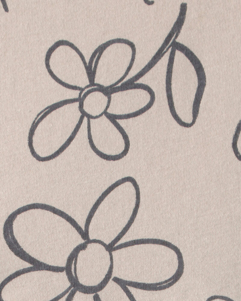 Tout-petit fille - Robe &agrave; manches courtes, fleurs et coccinelles - Brun, image 3 sur 3 diapositives