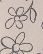 Tout-petit fille - Robe &agrave; manches courtes, fleurs et coccinelles - Brun, image 3 sur 3 diapositives