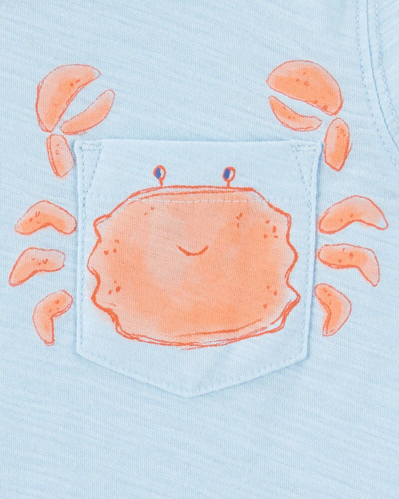 Toddler Crab 2-Piece Short Set, image 2 of 3 slides