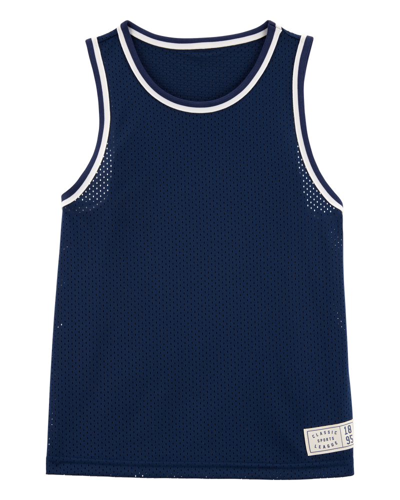 Enfant Débardeur Active Mesh - Bleu, image 1 sur 3 diapositives