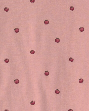 Filles - Pyjama 2 pi&egrave;ces en coton biologique &agrave; motif pomme, 