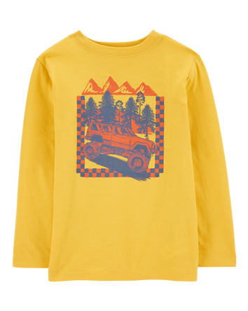 Kid Monster Truck Long-Sleeve Graphic Tee, 
