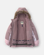 Girls 2 Piece Colourblock Snowsuit - Dove, image 4 of 13 slides