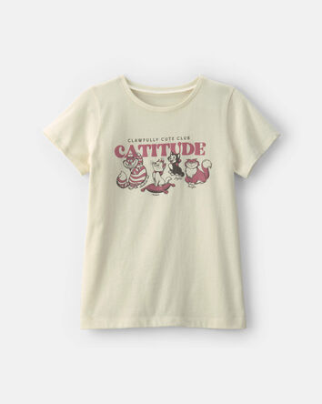 Girls Disney&copy; Cats Graphic Tee - Cream, 