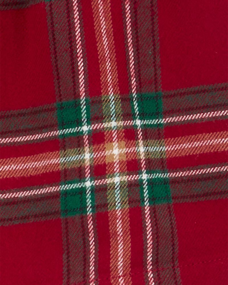Toddler 2-Piece Plaid Flannel Top & Stretch Leggings, image 2 of 3 slides