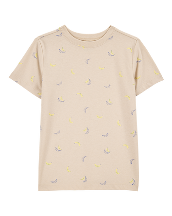 Kid Banana Print Short-Sleeve Tee - Brown, 