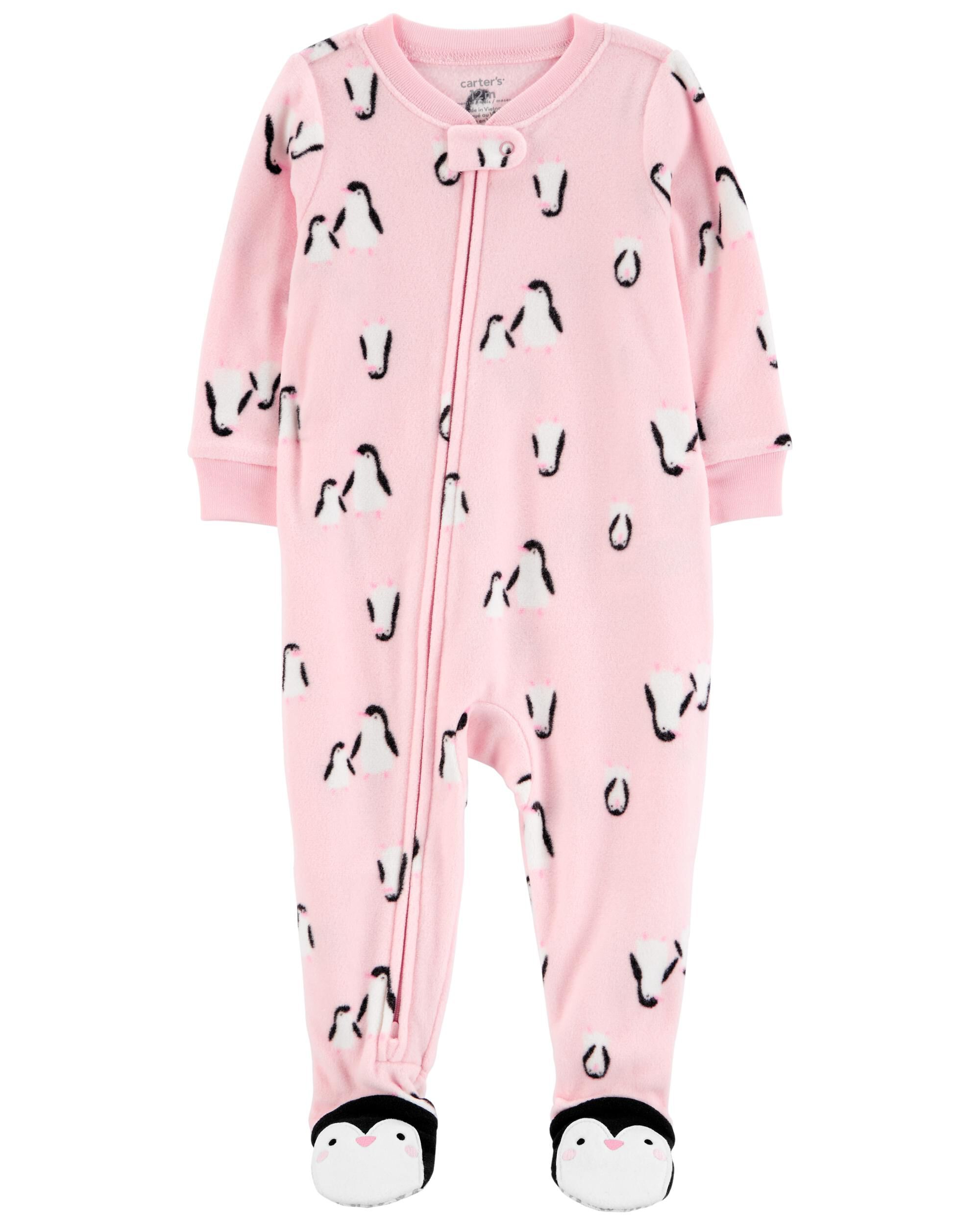 Fleece penguin pajamas shop