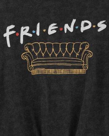 Kid Friends Long-Sleeve Tie-Front T-Shirt, 