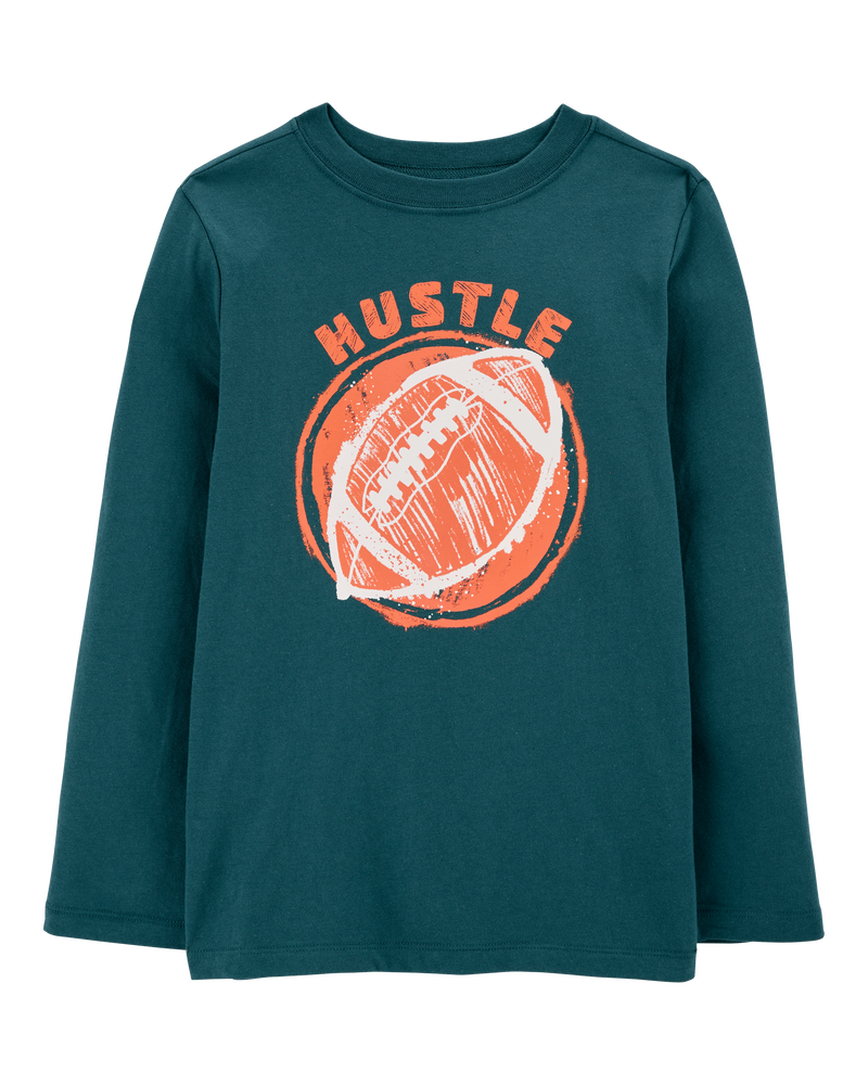 Kid Hustle Football Graphic Tee, image 1 of 3 slides