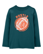 Kid Hustle Football Graphic Tee, image 1 of 3 slides