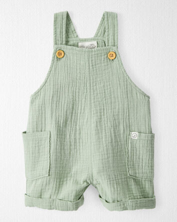 Bébé fille - Salopette courte en gaze de coton biologique , 