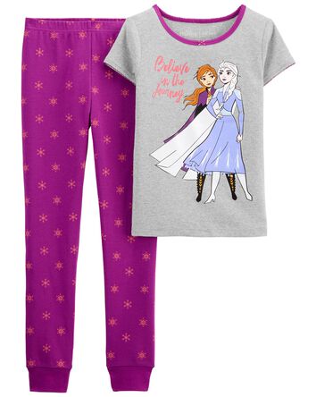 Pyjama 2 pièces en coton ajusté Reine Des Neiges, 
