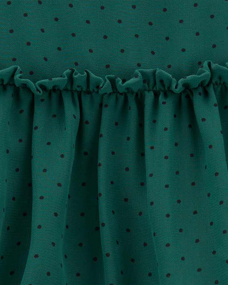 Baby Tiered Crepe Holiday Dress, image 4 of 5 slides