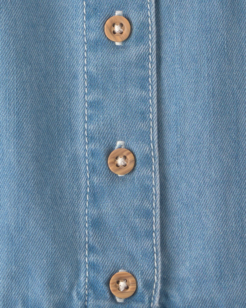 B&eacute;b&eacute; fille - D&eacute;bardeur en chambray, image 2 sur 2 diapositives