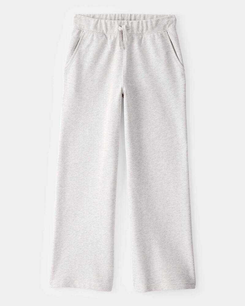 Kid French Terry Drawstring Pants - Grey, image 1 of 4 slides