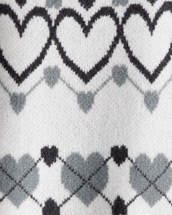 Filles - Chandail à cœur - Blanc, 