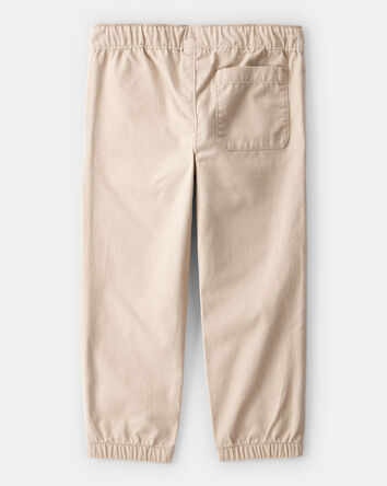 Tout-petit garçon - Pantalon mode à enfiler en coton - Kaki, 