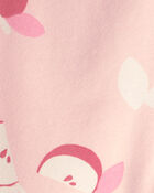 Baby Girl Apple Pull-On Stretch Leggings - Pink, image 3 of 4 slides