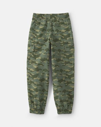 Gar&ccedil;ons - Pantalon de jogging style cargo en coton &agrave; motif camouflage &ndash; Vert olive, 