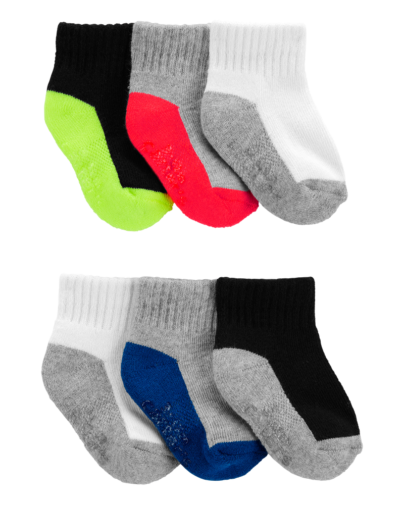 Toddler 6-Pack Crew Socks, image 1 of 2 slides
