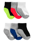 Toddler 6-Pack Crew Socks, image 1 of 2 slides